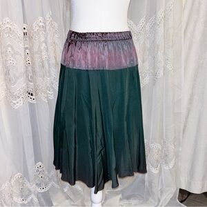 Vintage Two-Tone Midi Skirt